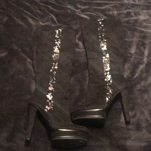 Jennifer Lopez Black Knee High Boots Women’s 9